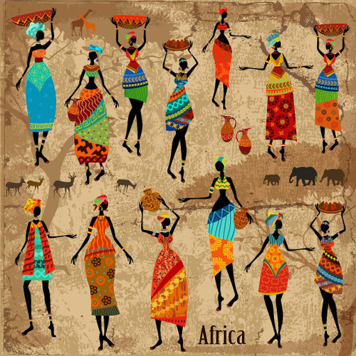 Tribal Women Drawing by ever dso | Saatchi Art